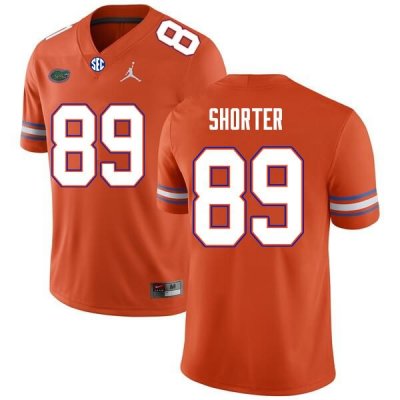 Men's Florida Gators #89 Justin Shorter NCAA Nike Orange Authentic Stitched College Football Jersey BIP7362BD